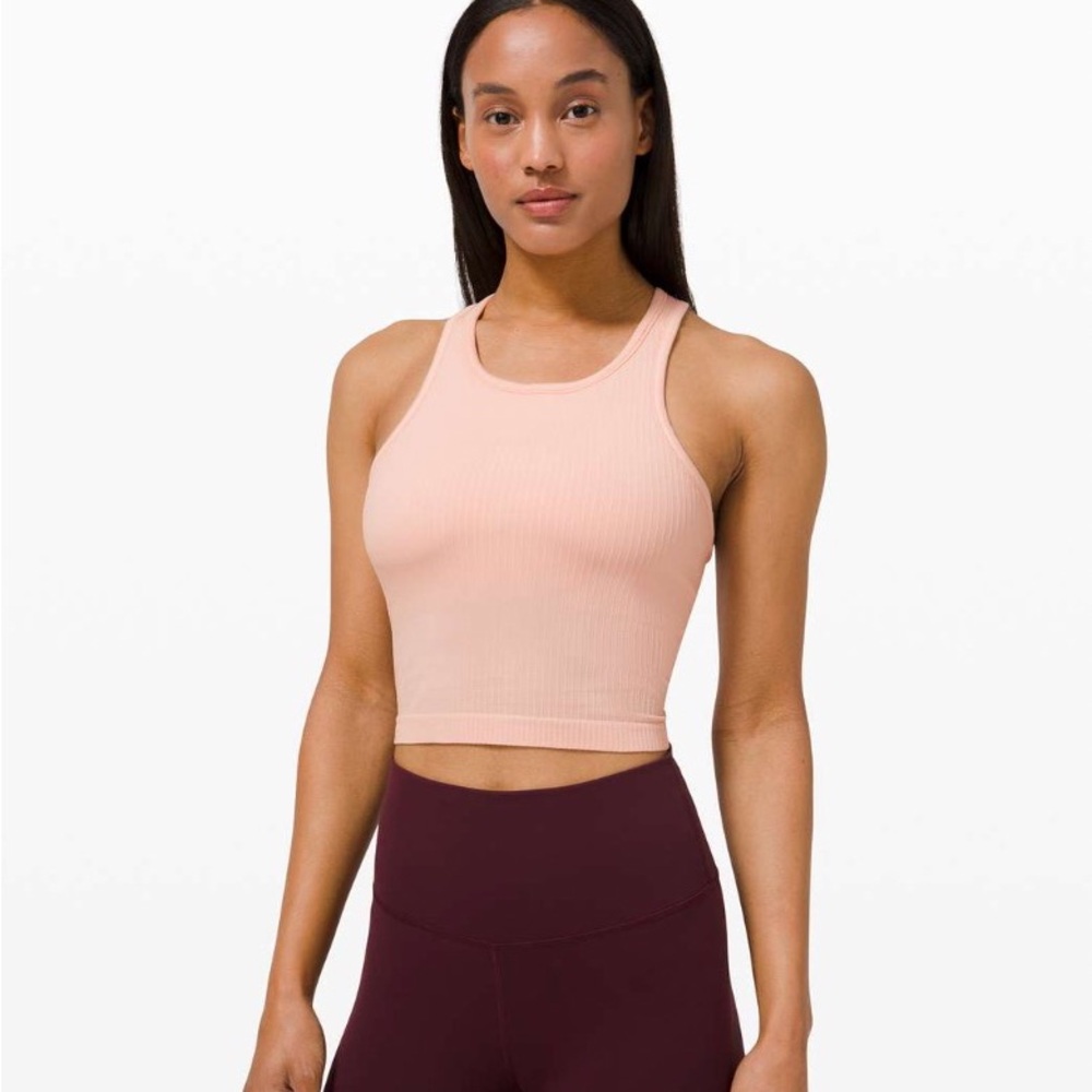 Lululemon Ebb To Street Racerback Crop Tank size 4 worn 1-2 times